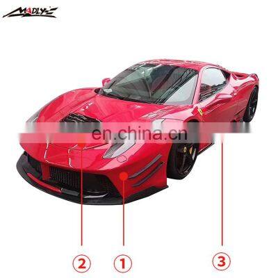 Body Kit for Ferrari 458 PD Body Kits Front Bumper Rear Bumper Hood Carbon Fiber Front Lip Rear Lip Side Skirts Fenders photo-5