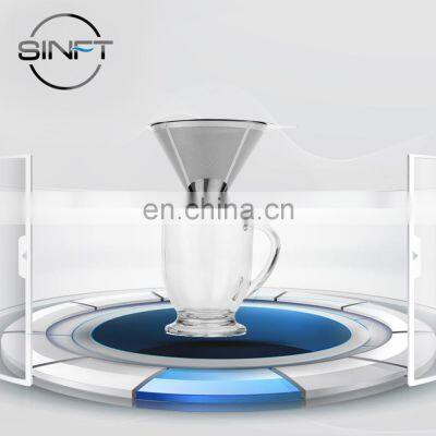 Coffee Filter Dripper Stainless Steel Reusable Cone Filter For Chemex photo-2