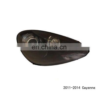 Teambill Auto Car Front Head Lamp for Porsche Cayenne Black Headlight 2011-2014 Years Spare Parts