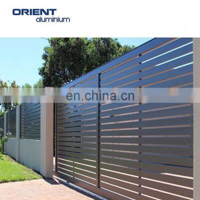 Slat  privacy fencing successfully completes fencing and gates project