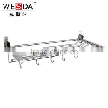 Wesda good quality Bathroom Towel rack With Hooks A127