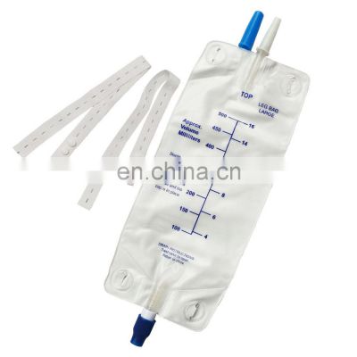 Medical urine leg bag for catheters