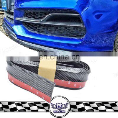 Carbon Fiber Strip for Car Bumper Protect , Bumper Lip Protector