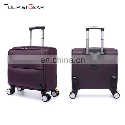 16 inch high-end trolley manufacturer caster trolley luggage canvas travel luggage