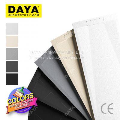 Résine de Marbre Moderne Piatto Doccia Colorato Nettoyage Facile Base de Douche photo-4