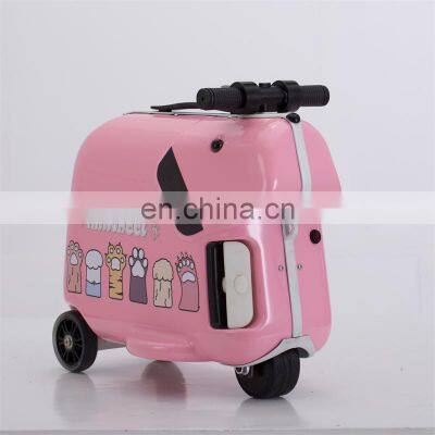Air Wheel Series- Children's Electrical Riding Suitcase SQ3 Newly Designed Children's Ride On Luggage With Shoulder Straps