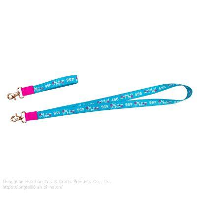 Color Mobile Phone Lanyard Jacquard Technology Logo Lanyard Metal Accessories photo-2