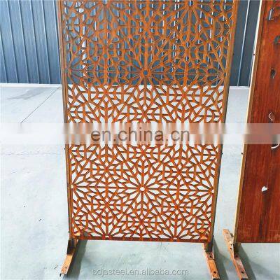 Metal Gardening Artware Fence Wholesale Corten Steel 2020 Modern Screens & Room Dividers Decoration Home,disassembly Rusty Color