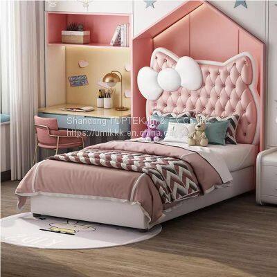 Umikk Kids Style Bed Customized Bedroom Furniture Bed Solid Wood Frame Bunk Bed photo-5