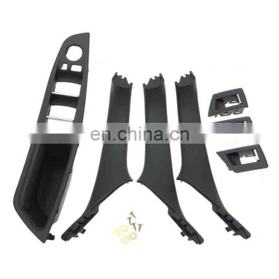 Auto parts Right Drive Inner Armrest Panel 7 Piece Set (Black) For BMW5 Series F10 F18 OEM 51417225874+51417225851