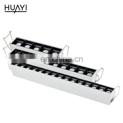 HUAYI 10w 20w 30w Indoor Decoration Led Batten Light Living Room Hotel Recessed Mounted Led Spotlight