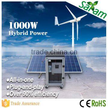 Residential 1KW Hybrid Wind Solar Power System
