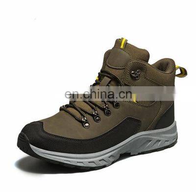 Mens Climbing Mountain Boots Outdoor Waterproof Anti-slip Trekking Mountaineer Shoes man Hiking shoe