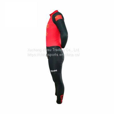 Custom Short Track Speed Skating Suits Cut Resistance Long Sleeved Alpine Ski Wear Waterproof Speed Skating Racing Skin Suit photo-3