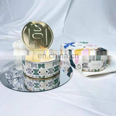 ENO 2022 New Design Zip-top Cans Tin Candle Custom Scented Candle for Home Aroma Products Fragrance for Air Fresher