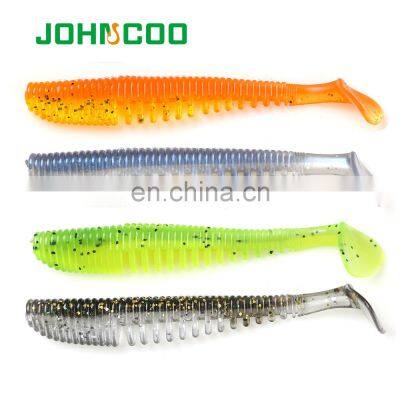 JOHNCOO 85mm 2.8g T Tail Swimbait Soft Worm Fishing Lure