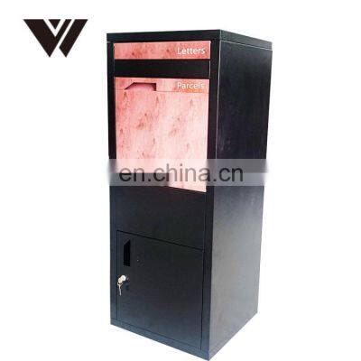 Anti Theft Outdoor Smart Mailbox Metal Parcel Delivery Box For Home