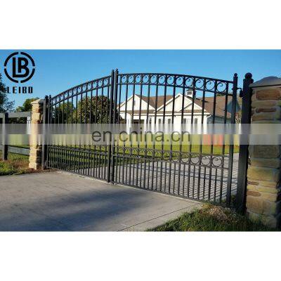 European Residential High Quality Galvanized Steel Main Gate Design photo-2