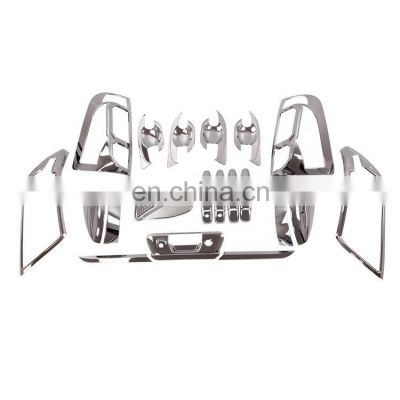 MAICTOP car accessories chrome body kits for navara np300 trim cover 2014 2015