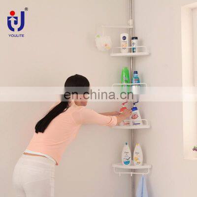 Popular Bathroom Corner Wall Mounted 4 Tier Tower Shelves photo-4