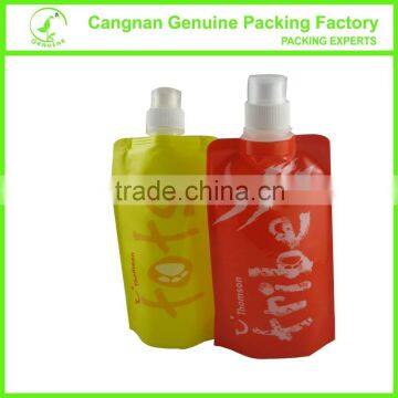 Outdoor products customized plastic collapsible water bottle