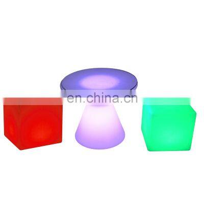 led seating mobile bar lumineux cubo led tables decoracion para eventos cube LED light