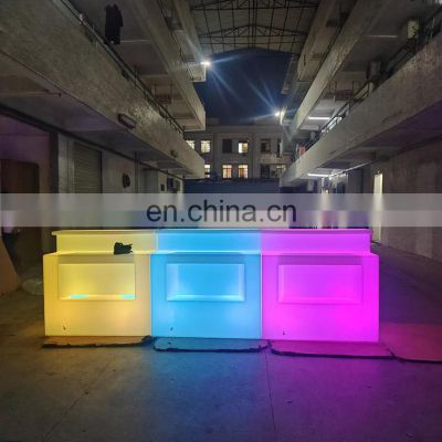 Counter Dining Table Bar Tables Remote Control RGB Colors Nightclub LED Lighted Bar Counter