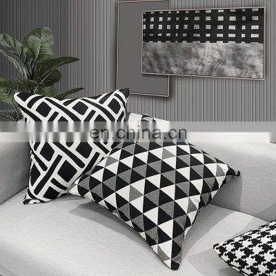 Customer Oriented Creative Square Sofa Cotton Luxury Modern Decorative Easter Plaid Nordic Throw Pillow photo-4