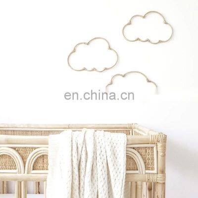 Decorative Woven Skye Rattan Cloud Wall Decals WIcker Wall Decoration Wholesale Vietnam Supplier photo-2