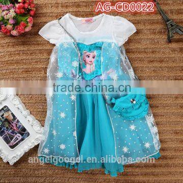 dress design kids with bag AG-CD0022