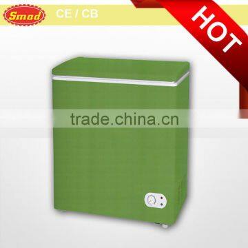 2015 new model beautiful green color chest freezer /horizontal freezer