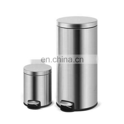 Eco-Friendly Stainless Steel Trash Bin For Home Usage With The Foot Pedal For Household photo-2