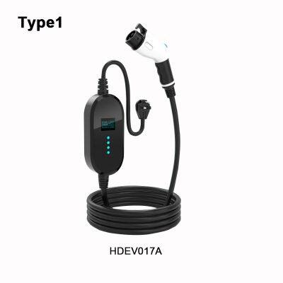 Portable Electric Vehicle Charger ,With N5-15P,N6-50P,N6-30P,N14-50P Plugs,J1772(Type1) Connector HDEV017 photo-2
