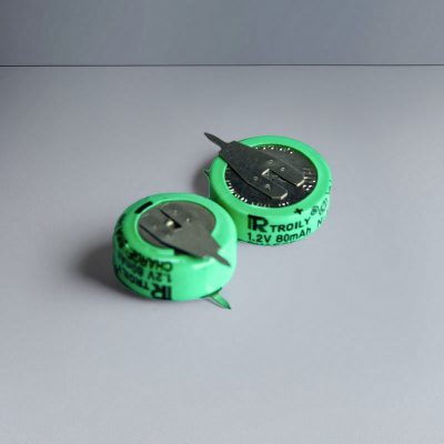 TROILY Brand NiMH Rechargeable Button Cell HB156/060 80mAH 1.2V Secondary Battery