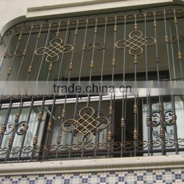 GYD-15WG050 decorative luxury iron window grill design FOR HOME