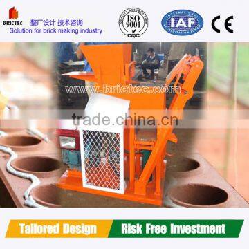 Interlocking clay block machine for small business at home