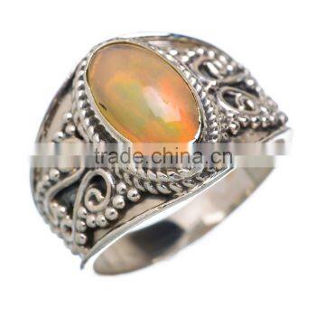 RARE ETHIOPIAN OPAL 925 STERLING SILVER RING ,925 STERLING SILVER JEWELRY WHOLE SALE,JEWELRY EXPORTER