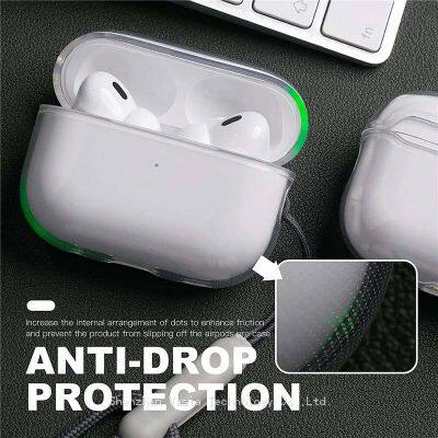 China Wholesaler Clear Soft TPU Protective Case Cover With Lanyard for AirPods Pro 2 Cases