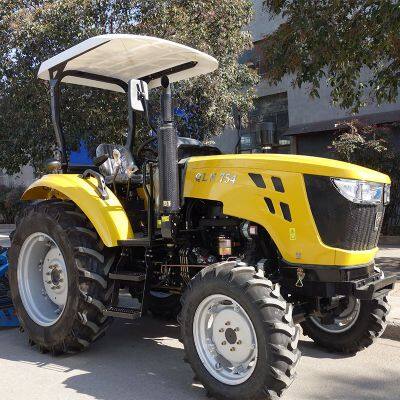 Low Price Farm 75HP 4X4 Agricultural Wheel Tractor QLN-754 Farm Tractor 75 HP 4WD Agricultural Tractors for Sale in Egypt