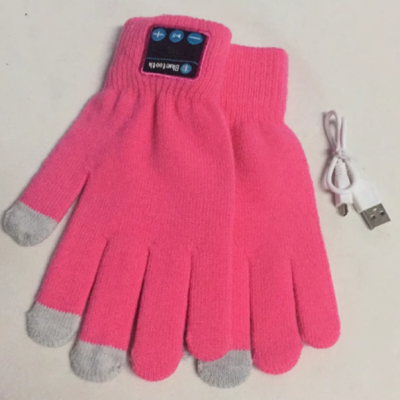 Glove Bluetooth phone - capable of making calls, listening to music and making calls. Smart glove, mobile phone, headphones.