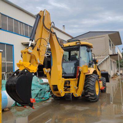 Luzhuang foreign trade model 420F two-end busy excavator loader, professional manufacturer with stable operation and excellent performance