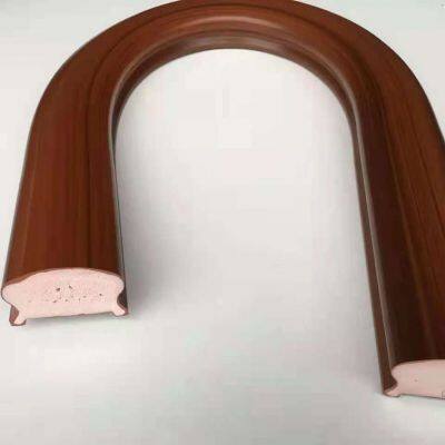 PVC Handrails, Staircase Handrails, Polymer Resin Handrails, Wood Grain Color photo-2