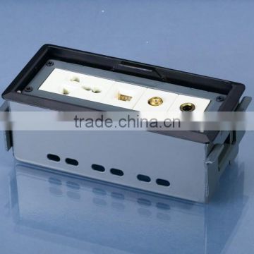 High quality Multi-function rj45 office electric desktop flip table socket