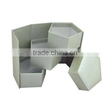 polygonal cardboard jewelry storage box