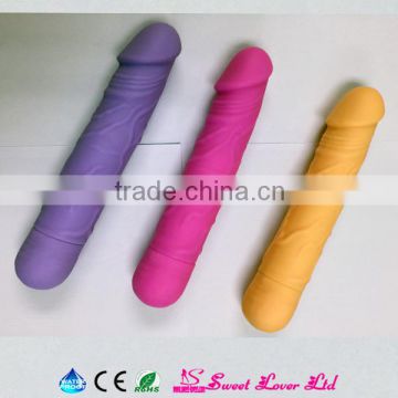 2016 Best selling CE&RoHS high quality bettery strong speed multy color real skin dildo vibrator penis vibrator