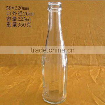 225ml empty coco cola bottle for sale