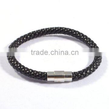 Fashion Braided Leather Bracelet Black Leather Bracelets Jewelry For Men