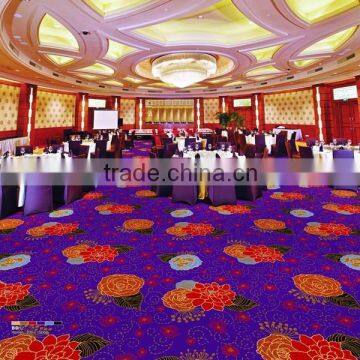 2015 Wilton Polyester printed broadloom carpet for hotal lobby/banquet hall