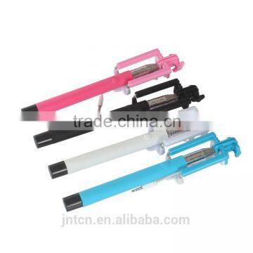 Wholesale Mini foldable wired selfie stick from Shenzhen Manufactuerer QC17