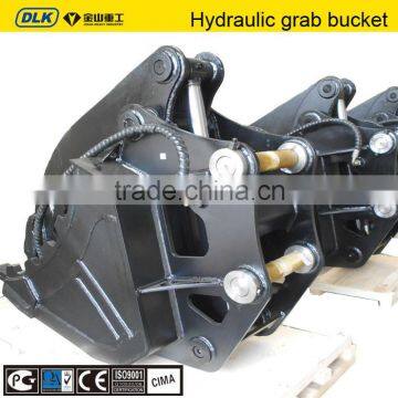 Hydraulic excavator scrap grab bucket for 25tons carrier